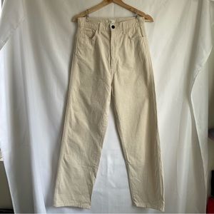 Ozma Cara Straight Leg Twill Jeans Size 28